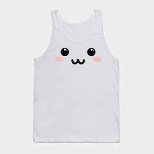 Cute Kawaii Face Tank Top